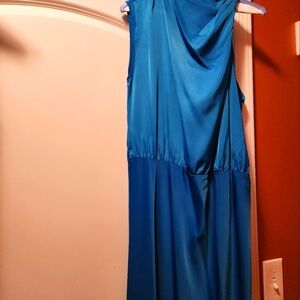 Elegant Blue Women's Dress
